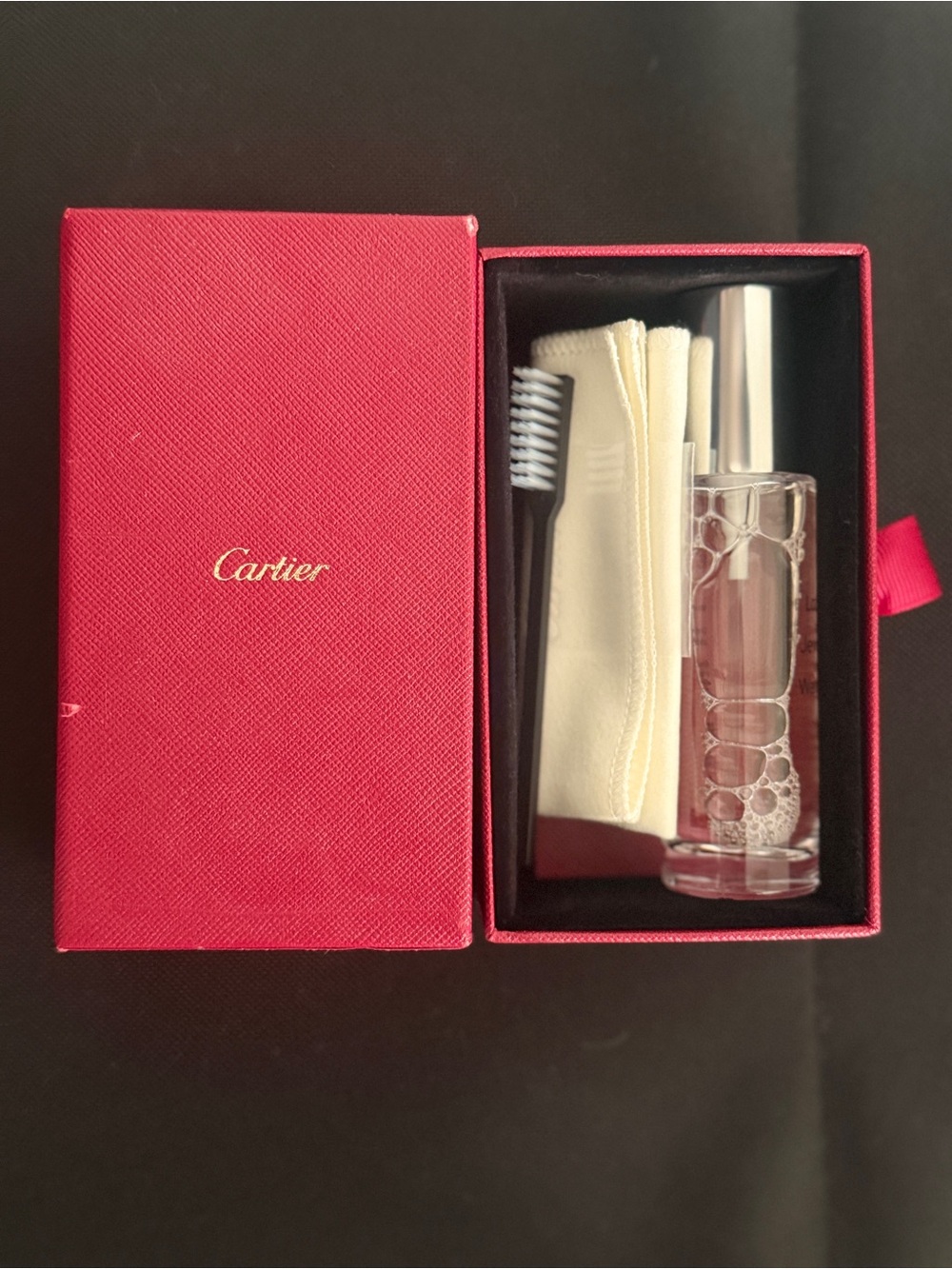 CARTIER Care Box -  Jewelry & Watches - Lotion, Brush, Soft Cloth Cleaning Kit